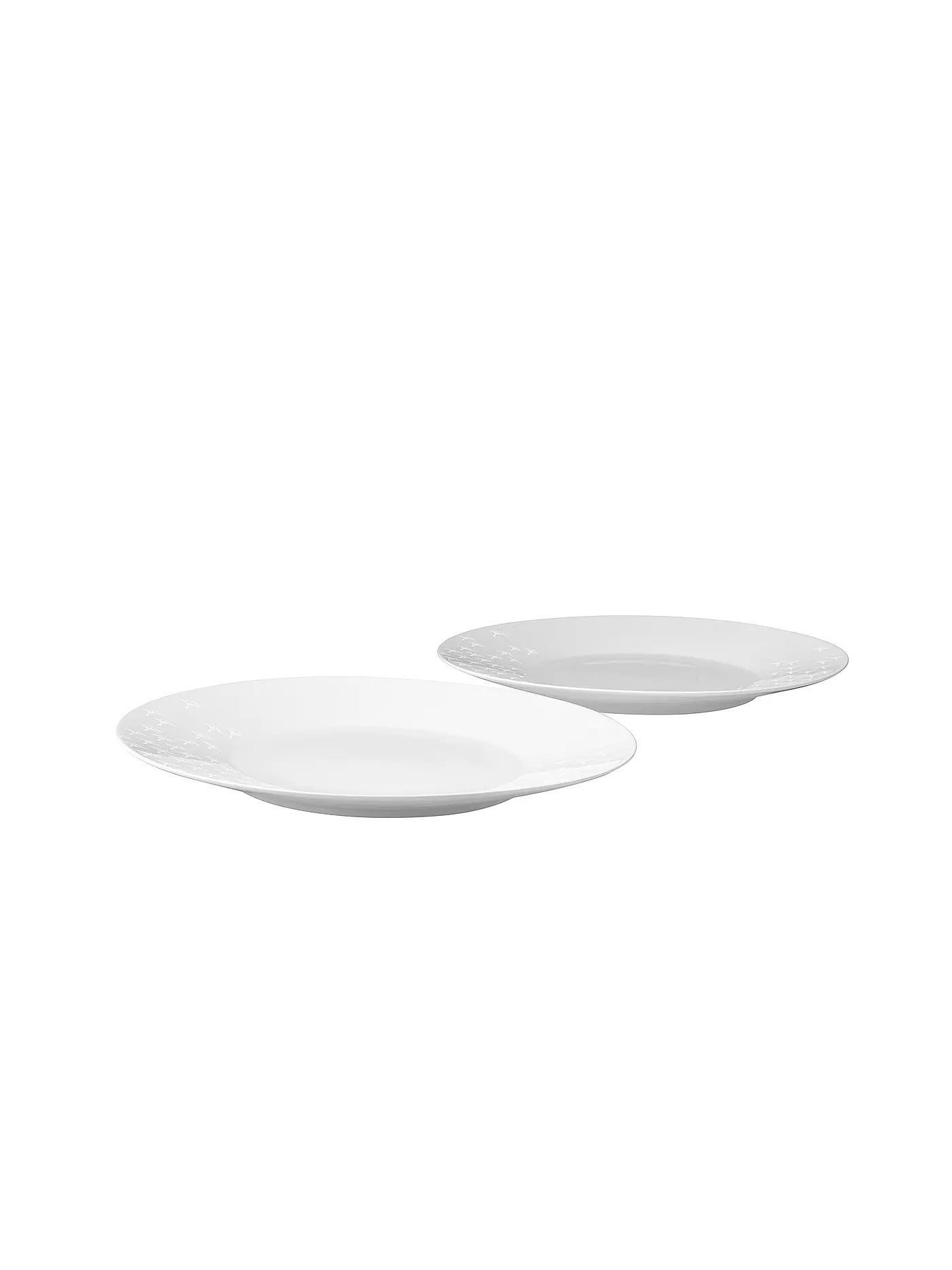 JOOP | Frühstücksteller 2er Set 22cm Faded Cornflower Weiss | 